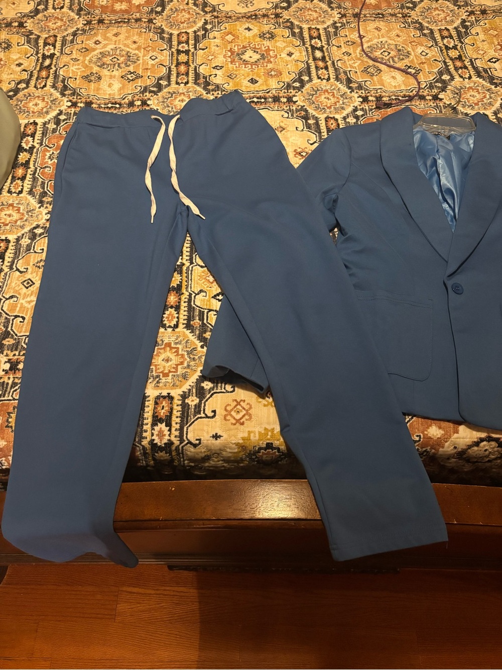 Women’s Blue Casual Drawstringe Pants